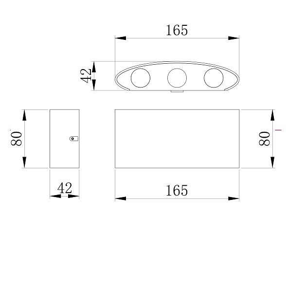 Уличный настенный светодиодный светильник Maytoni Strato O417WL-L6B3K - 2