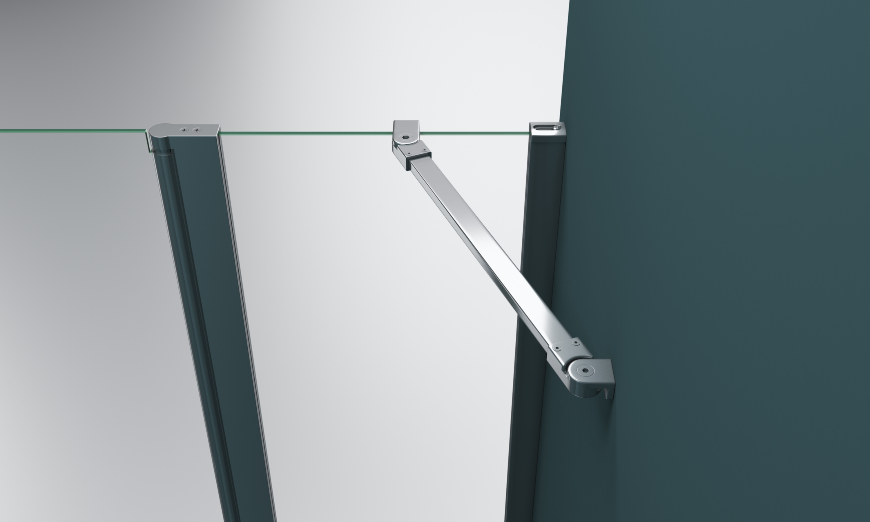 Душевая дверь BelBagno Etna 120 профиль хром  ETNA-B-12-60/60-C-Cr - 4