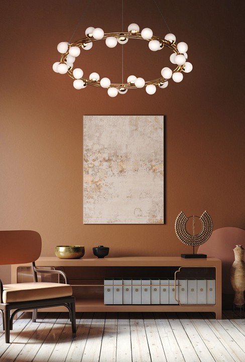 Подвесная светодиодная люстра Maytoni Tessara MOD081PL-L50G3K - 1