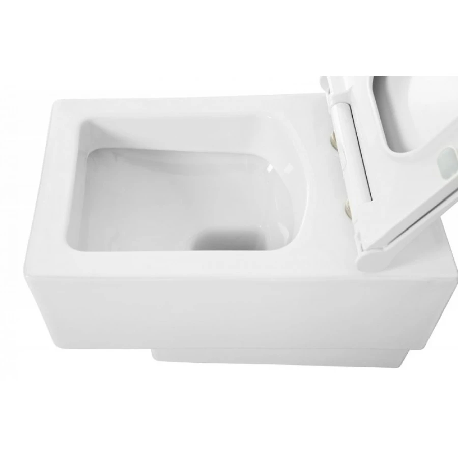 Чаша для унитаза подвесного Cezares Cadro белый  CZR-4823-CHR - 3