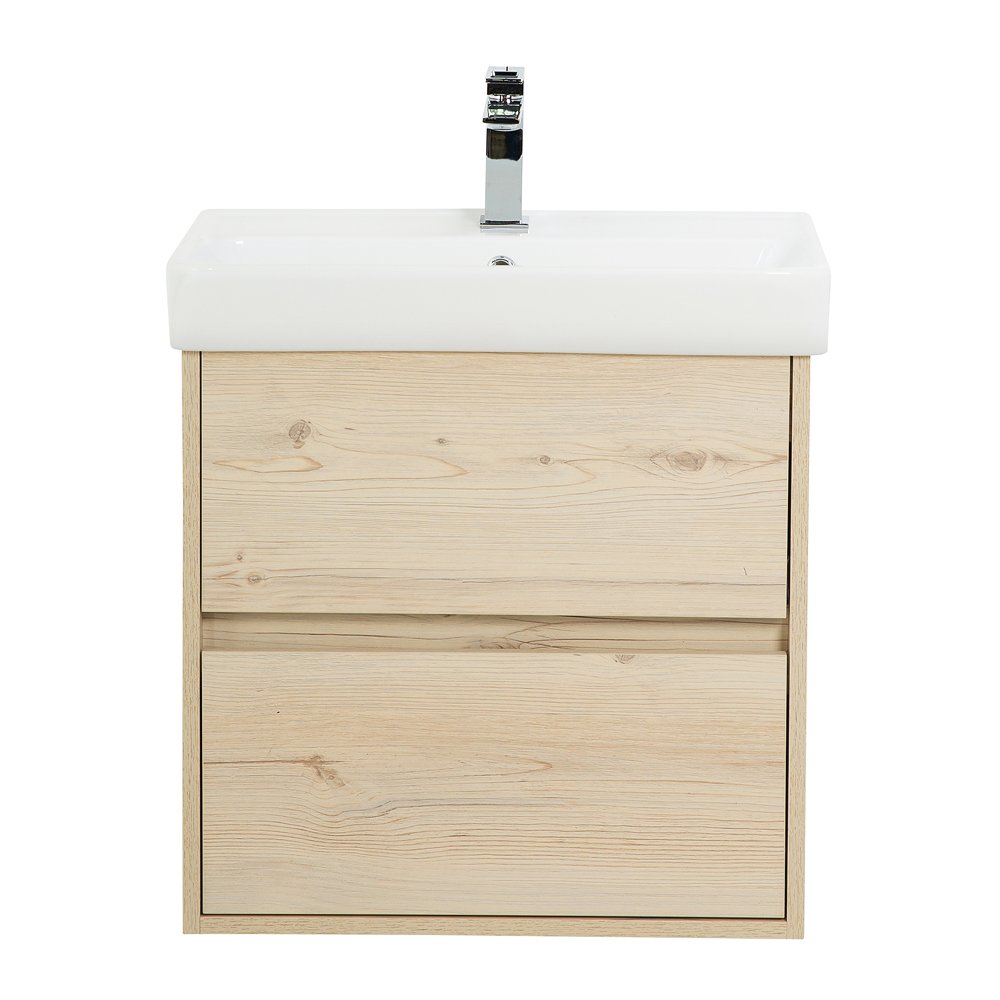 Тумба с раковиной BelBagno Neon 50 светлое дерево - 0