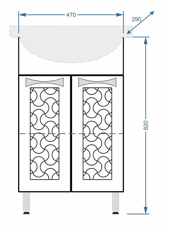 Тумба под раковину Stella Polar Ванда 50 белый SP-00000200 - 4