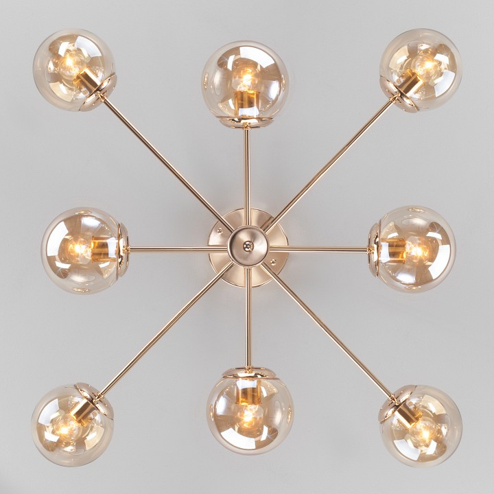 Люстра на штанге Eurosvet Ascot 30166/8 золото - 1