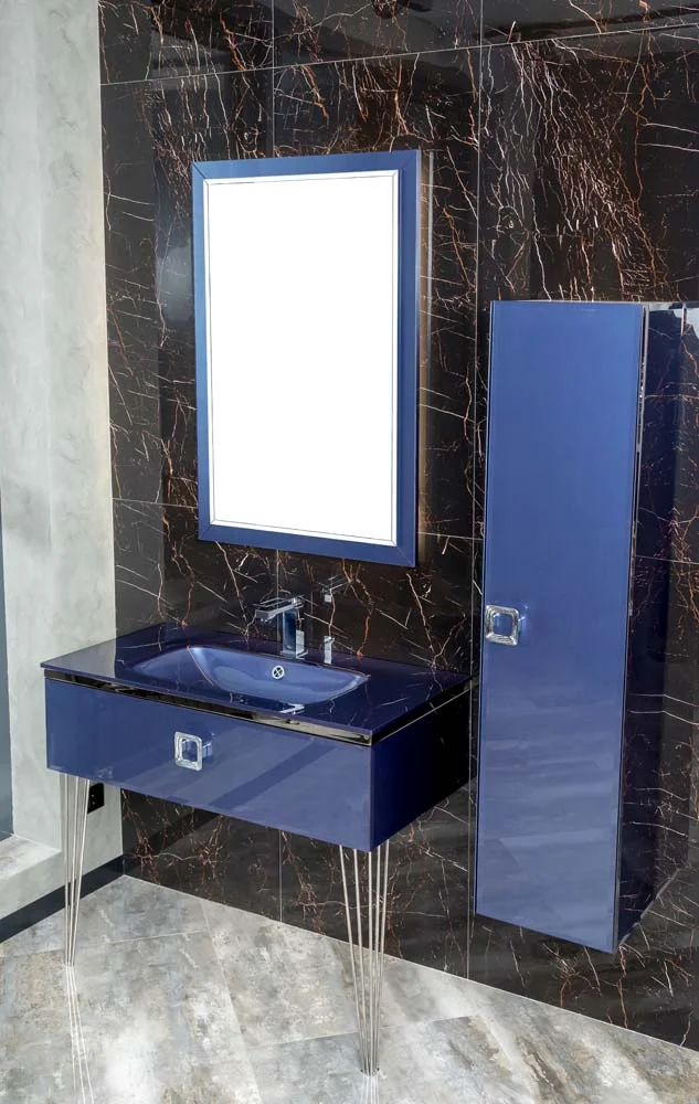 Зеркало с подсветкой Armadi Art Dolce 105х70 синий 567-BL - 19