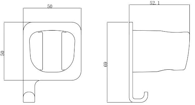 Держатель для душа Allen Brau Infinity хром 5.21B17-00 - 1