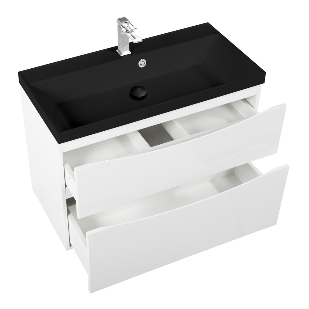 Тумба с раковиной BelBagno Marino 80 белый - 7