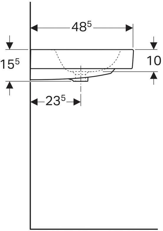 124060000 iCon Раковина, 600x485 мм - 2