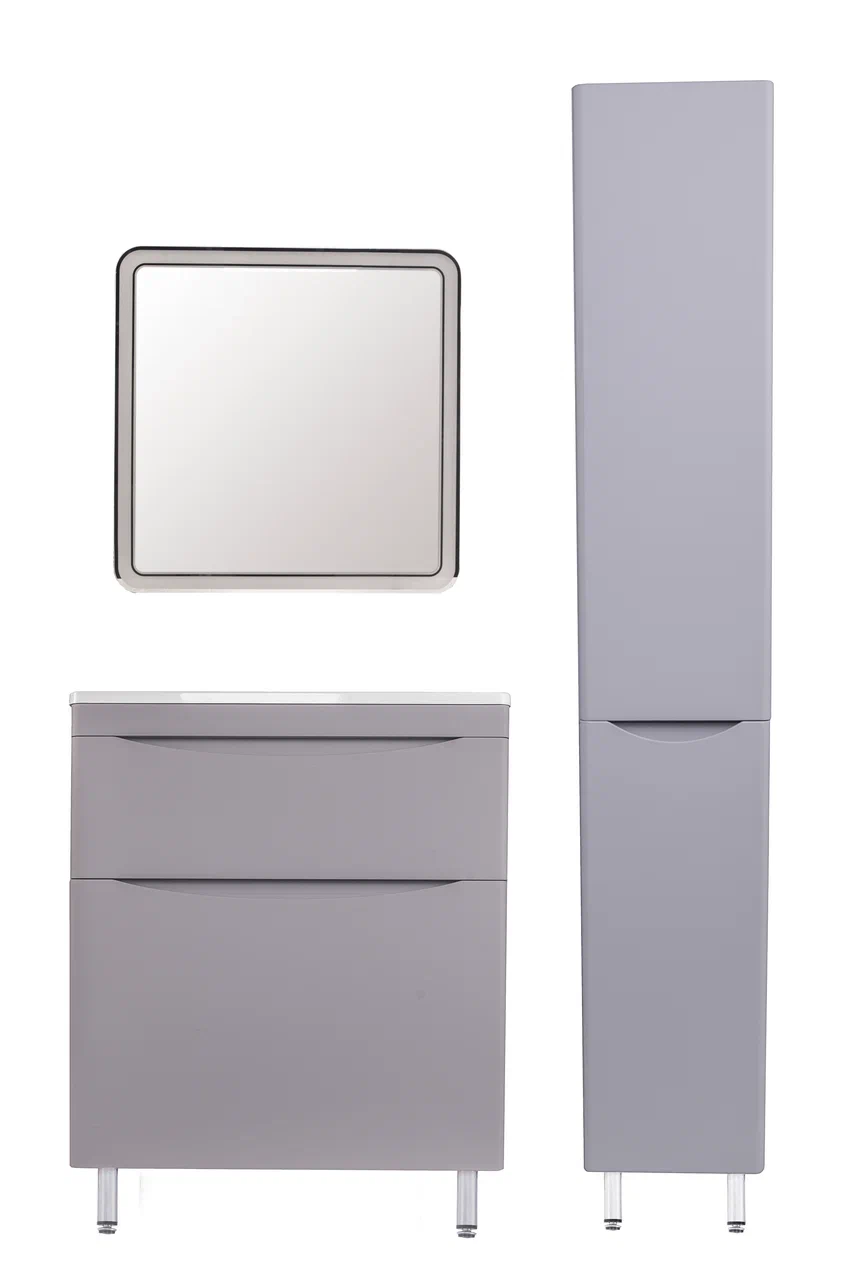 Тумба под раковину Style Line Бергамо мини 70 Люкс Plus, серый  СС-00002312 - 4