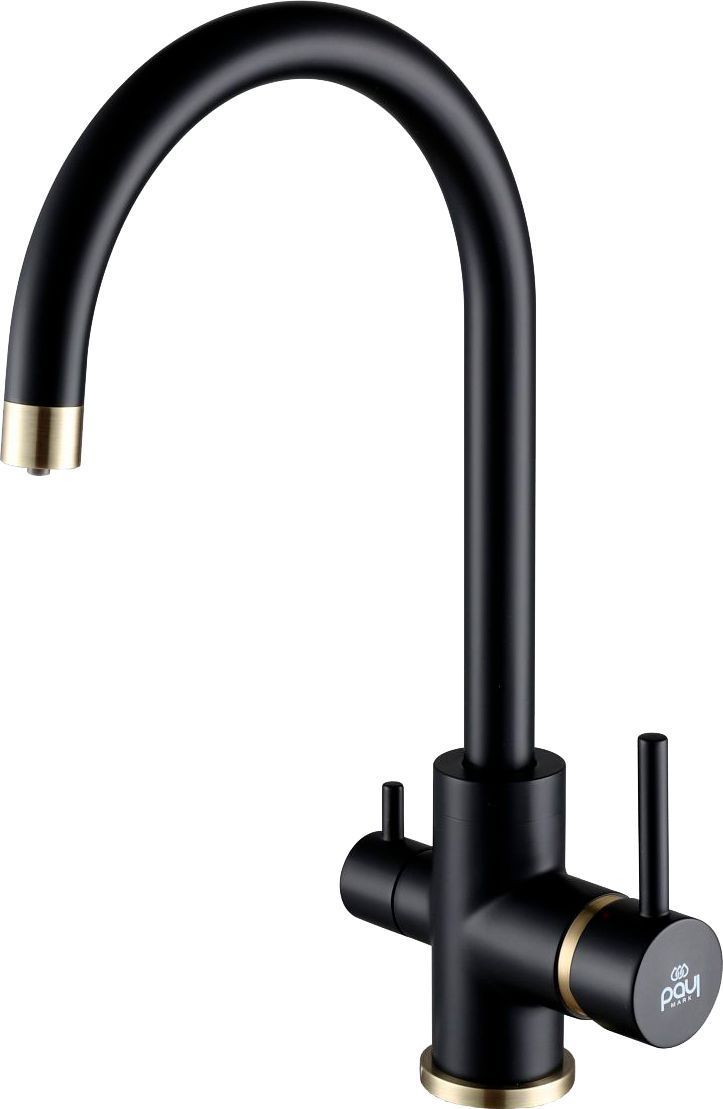 Смеситель для кухни Paulmark Essen черный - бронза Es213211-401BR - 0