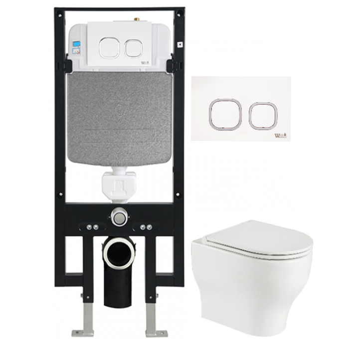 Комплект Weltwasser AMBERG 497 + ERLENBACH 004 GL-WT + AMBERG RD-WT  10000006598 - 0