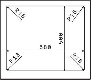 Мойка кухонная Florentina Липси 600 шампань 20.120.D0600.202 - 2