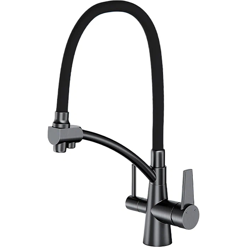 Смеситель для кухни Gappo темно-серый G4398-19 - 0