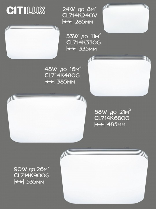Накладной светильник Citilux Симпла CL714K900G - 6