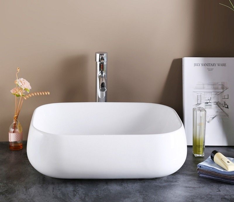 Раковина накладная Ceramalux N 56 белый  9243 - 4