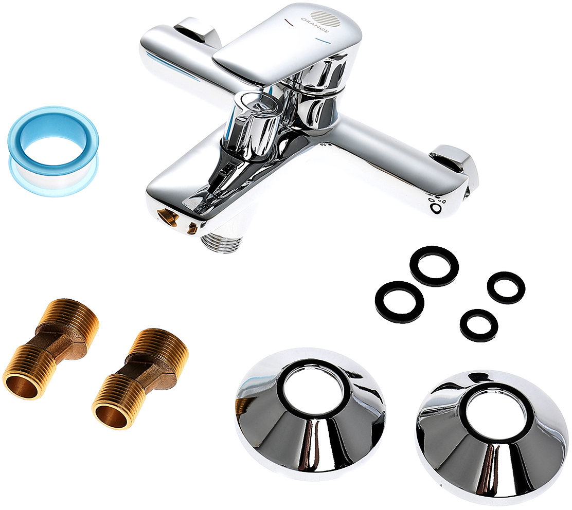 Смеситель для ванны с душем STWORKI Хельсингборг XE-02cr однорычажный, настенный, латунь, с функцией экономии расхода, глянцевый - 3