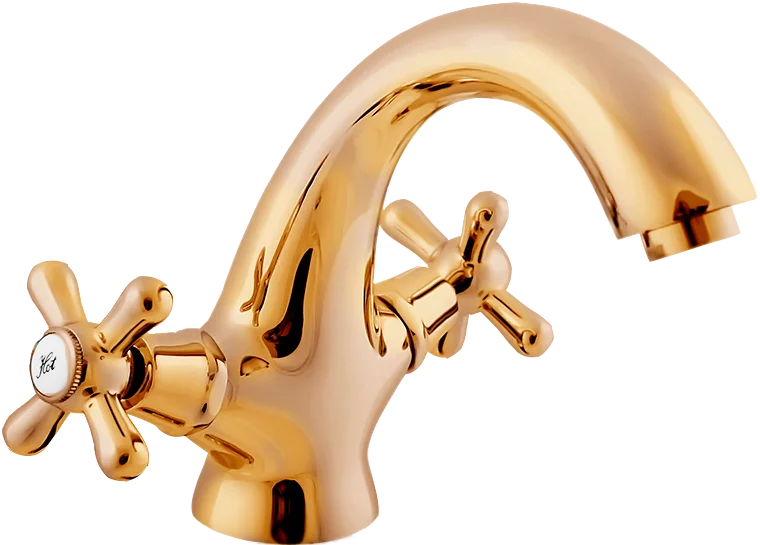 Смеситель для раковины Rav Slezak Morava retro золото MK128.5Z - 0