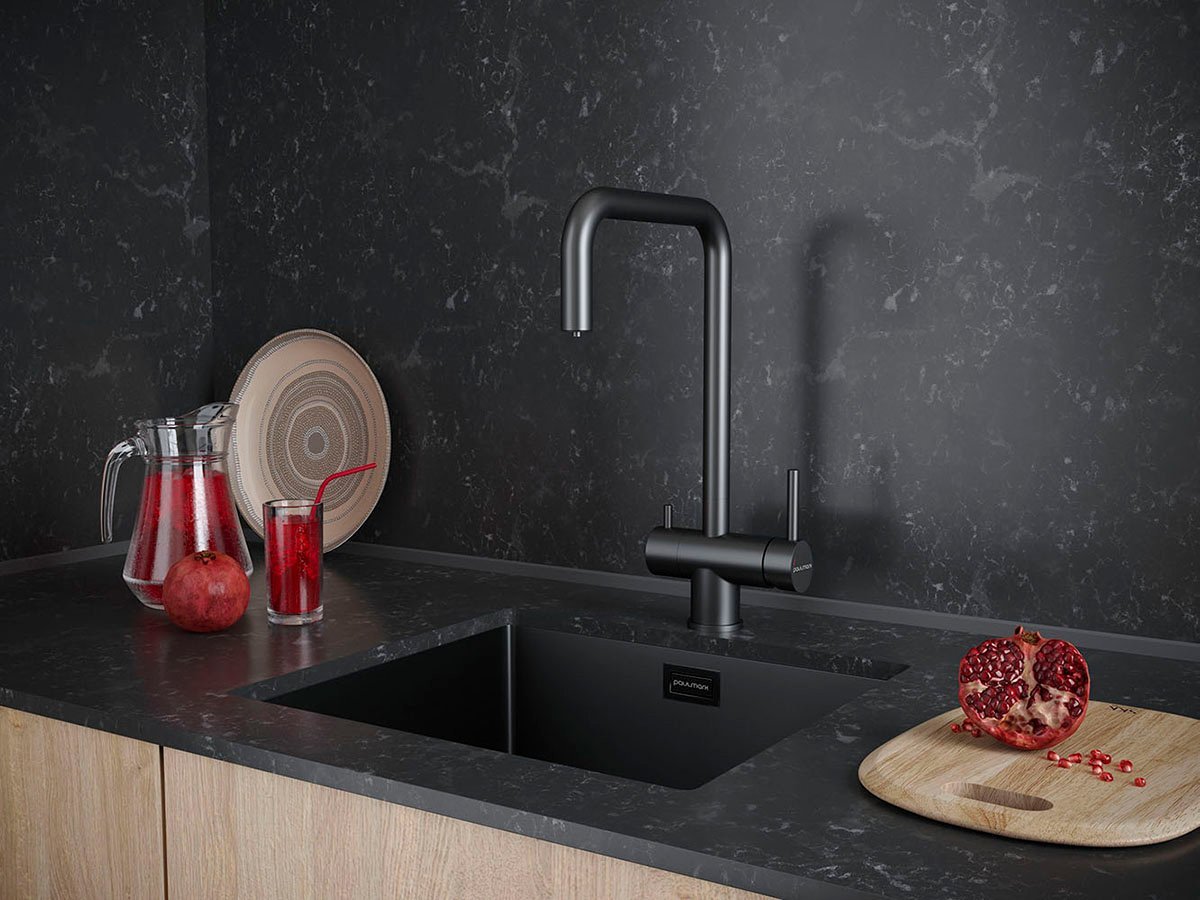 Смеситель для кухни Paulmark Wetter темный хром We213030-GM - 1