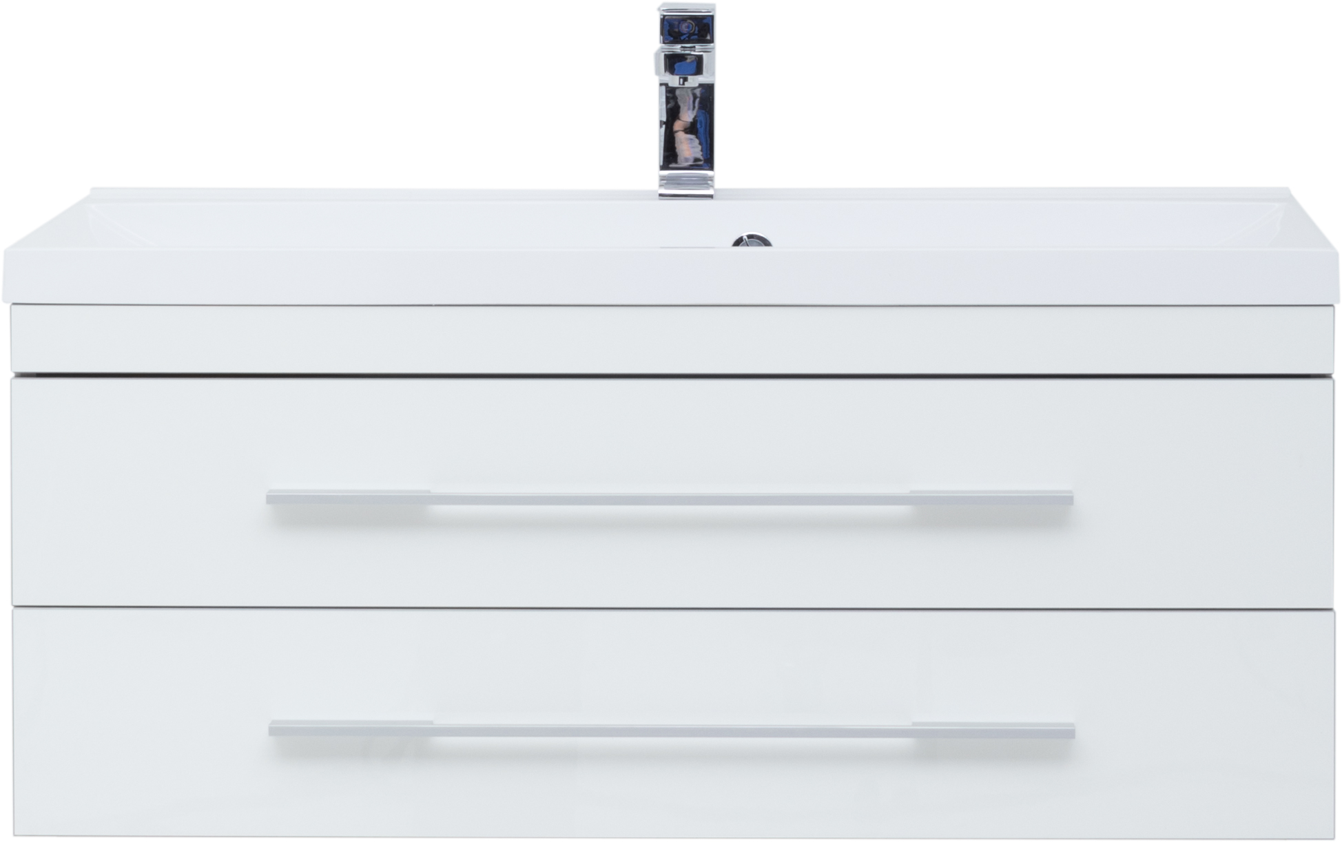 Тумба с раковиной Aquanet Верона 100 подвесная белая - 3