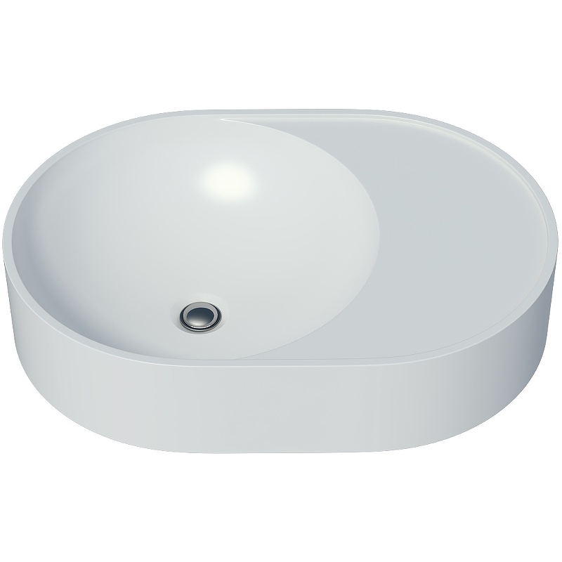 Раковина накладная Stella Polar Luna 50 белый 4627173210720 - 0