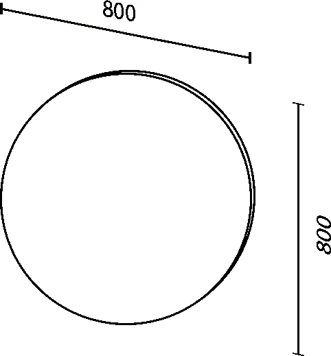 Зеркало Sanvit Сириус 80 с подсветкой zsirius80 - 2