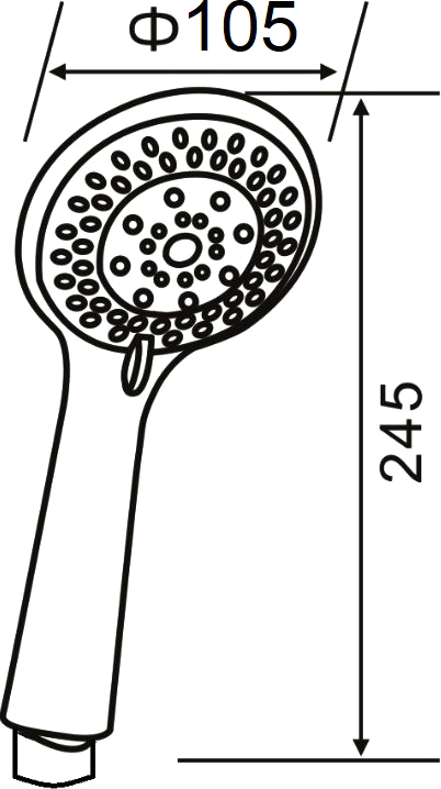 Душевая лейка STWORKI Эстерсунд ES-14cr - 6