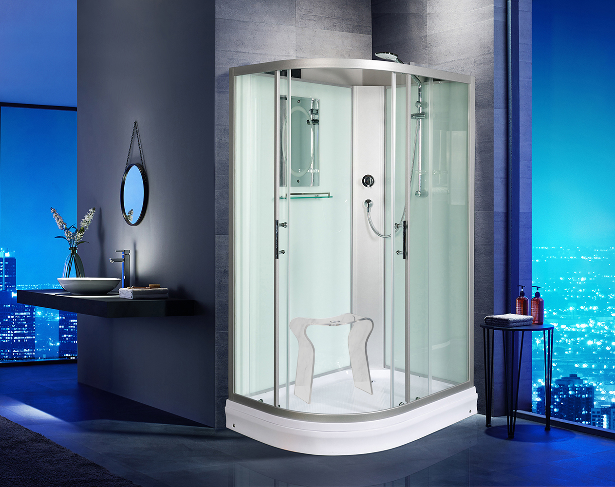 Душевая кабина Weltwasser WW500 Werra 1201 R 120х90 хром  10000003328 - 1