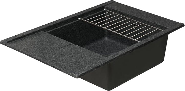 Мойка кухонная AQUATON Делия 78 графит 1A715132DE210 - 5