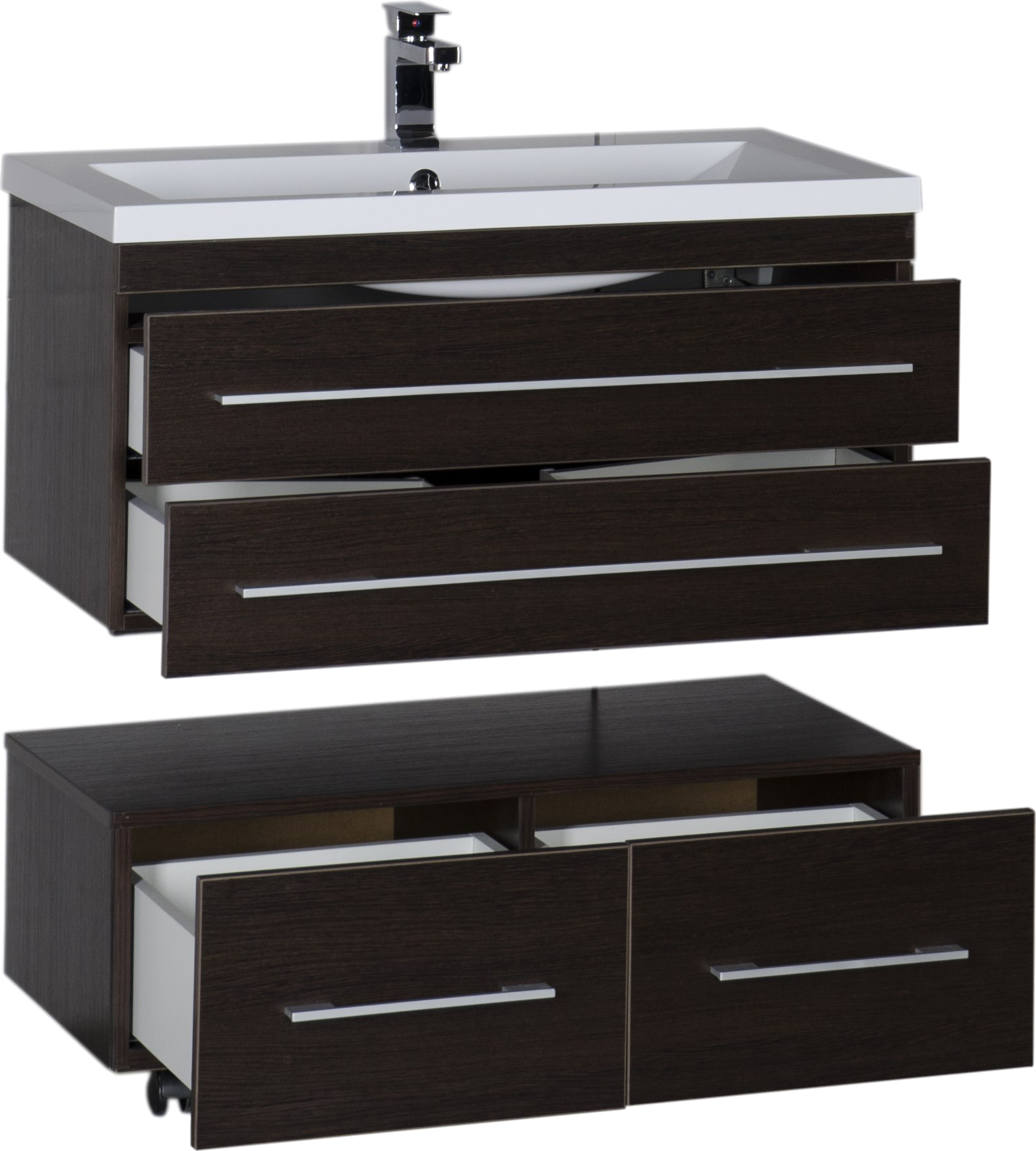 Тумба для комплекта Aquanet Нота 90 венге 00171493 - 9