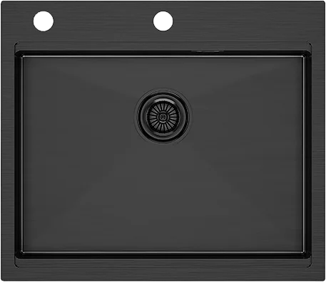 Мойка кухонная Paulmark Brim-Pro 59 темный хром PM705951-GM - 0