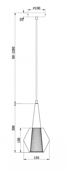 Подвесной светильник Freya Copita FR5133PL-01GR - 3