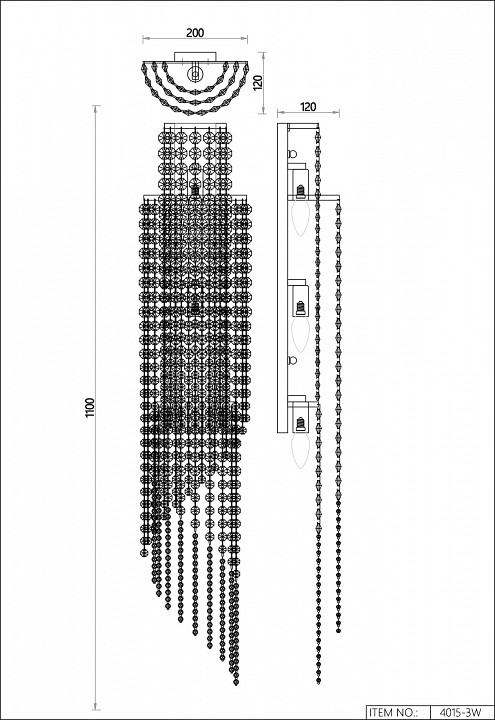 Накладной светильник Favourite Monilibus 4015-3W - 2