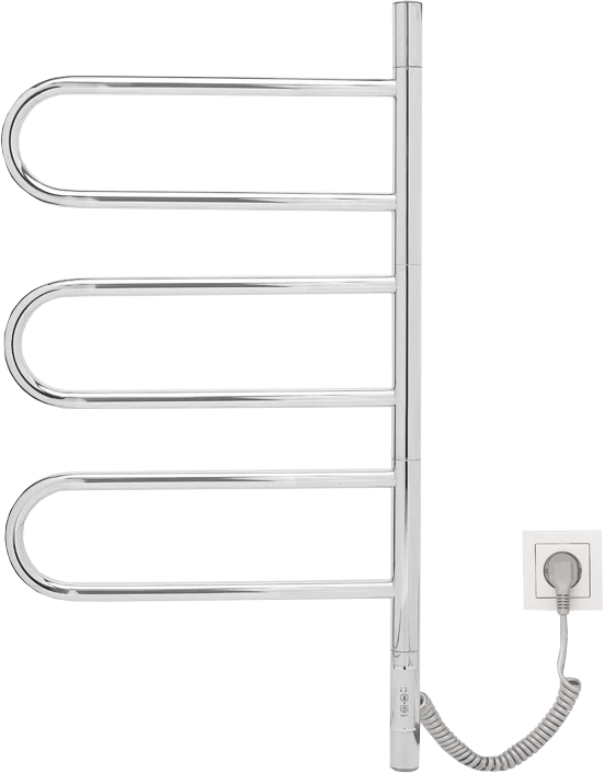 Полотенцесушитель электрический Vincea 44х80 хром VTD-1R2CE - 0