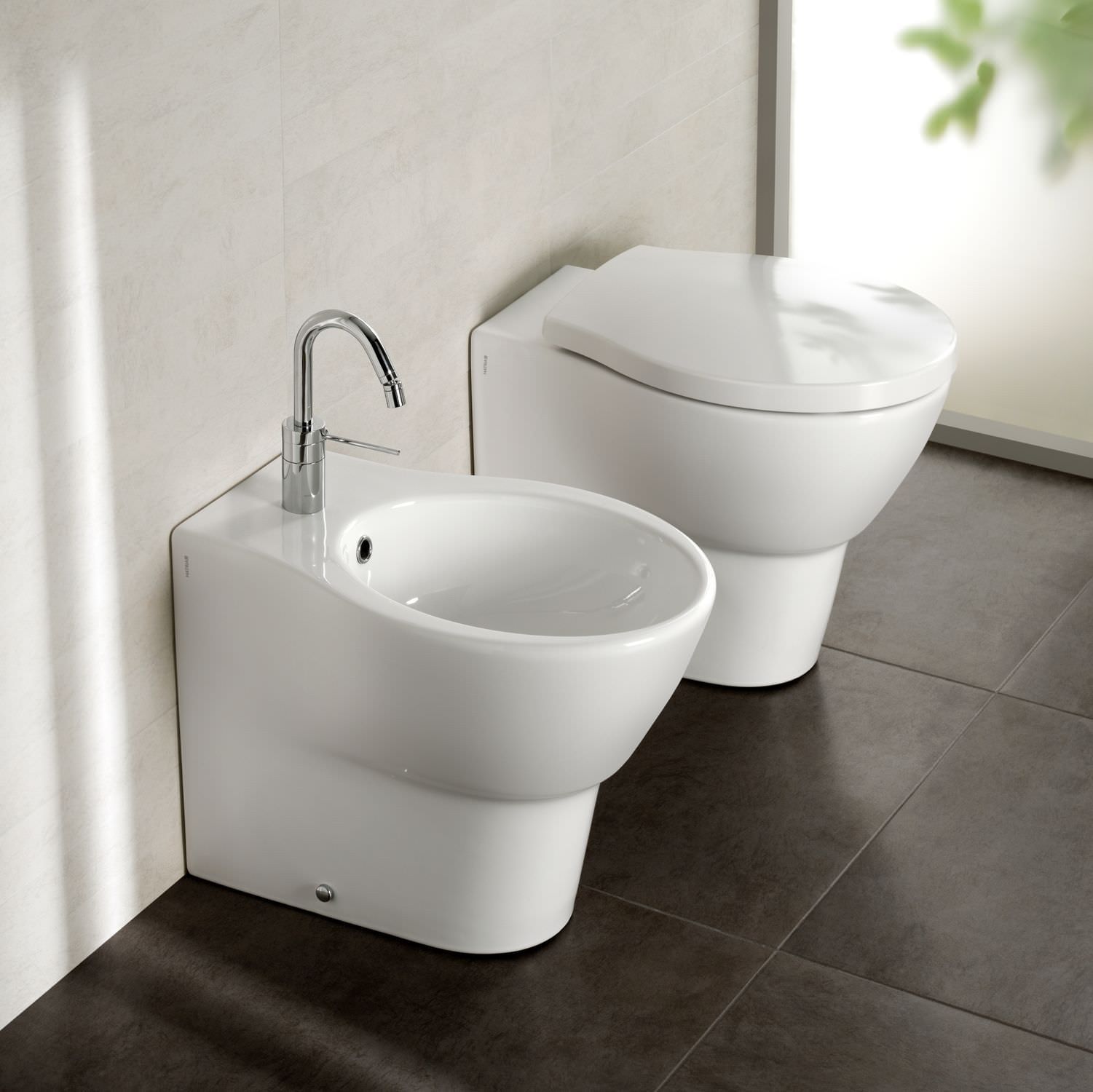 Приставной унитаз Hatria Nido  Y0QU01 - 2