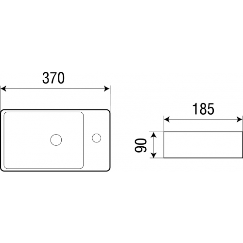РАковина подвесная Weltwasser WW Aisbach 5092 R 37 белый  10000003873 - 1