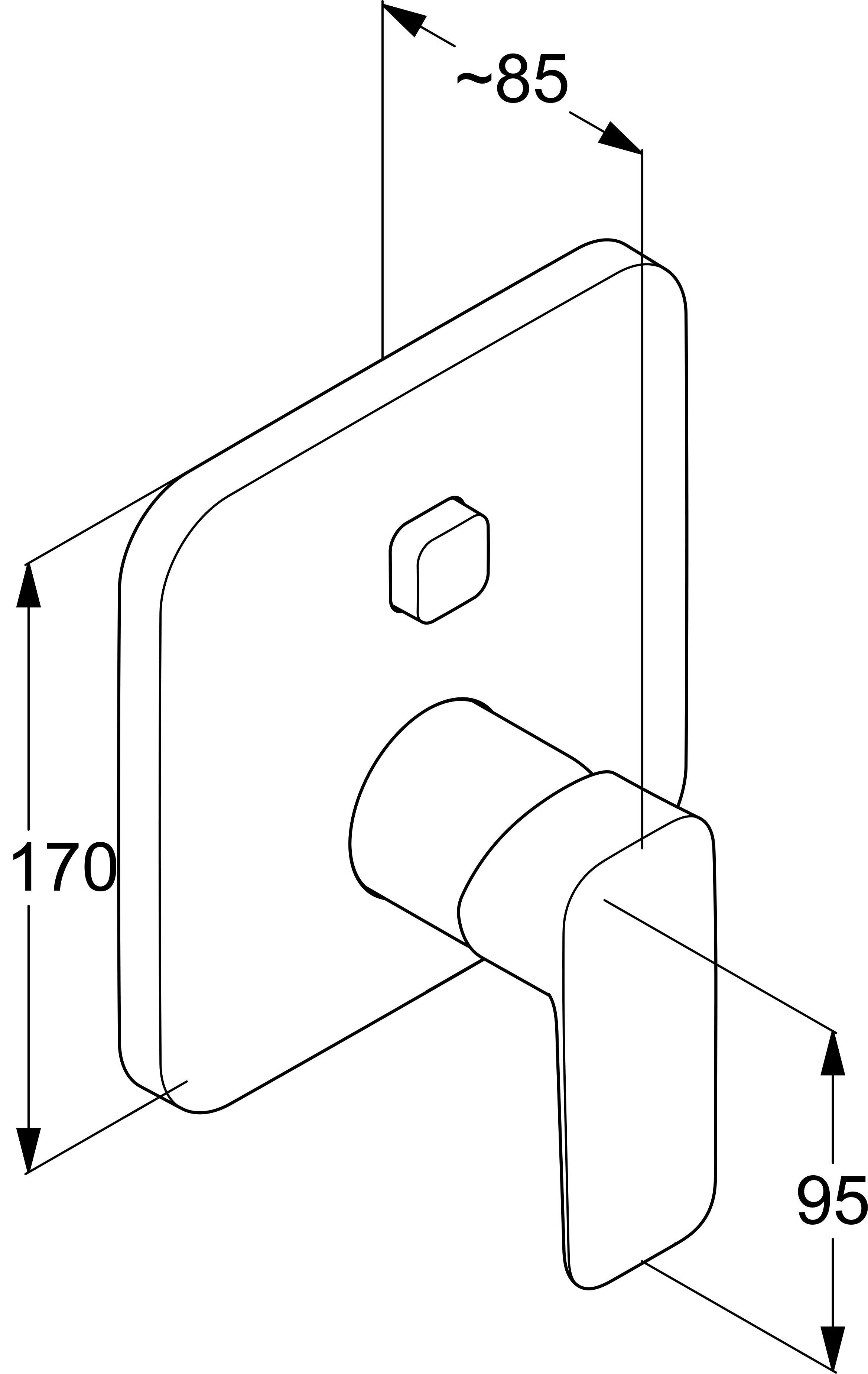 Смеситель для ванны с душем Kludi Pure&Style 406593975 черный матовый - 1