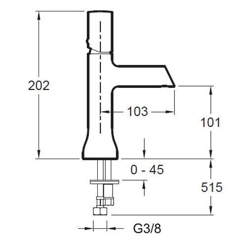Смеситель для раковины Jacob Delafon Toobi хром  E7329-CP - 1