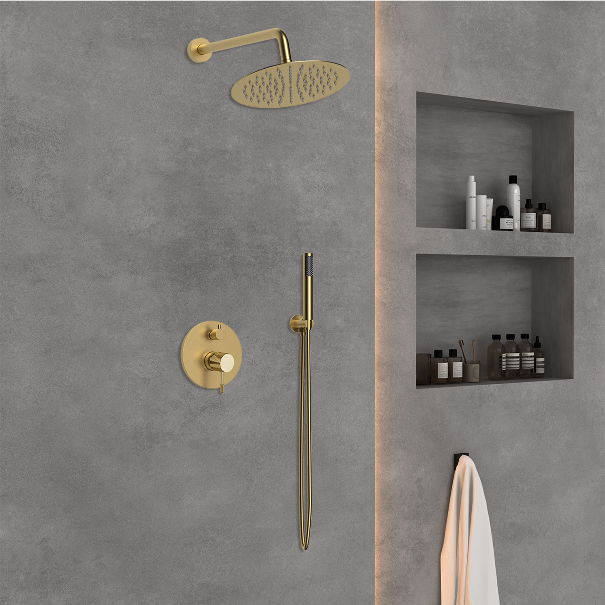 Душевой комплект Vincea Desire золото VSFW-1D1BG - 1