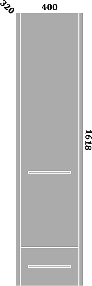 Шкаф-пенал Sanflor Ларго 2 вяз швейцарский R Н0000000519 - 6