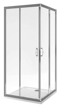 Душевой уголок Excellent Серия 201 90х90 хром стекло прозрачное KAAC.1802.900/N - 0