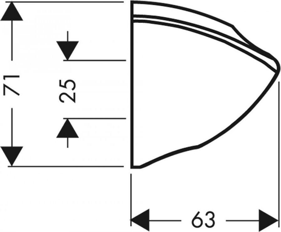 Настенный держатель Hansgrohe Porter С 27521000 - 2