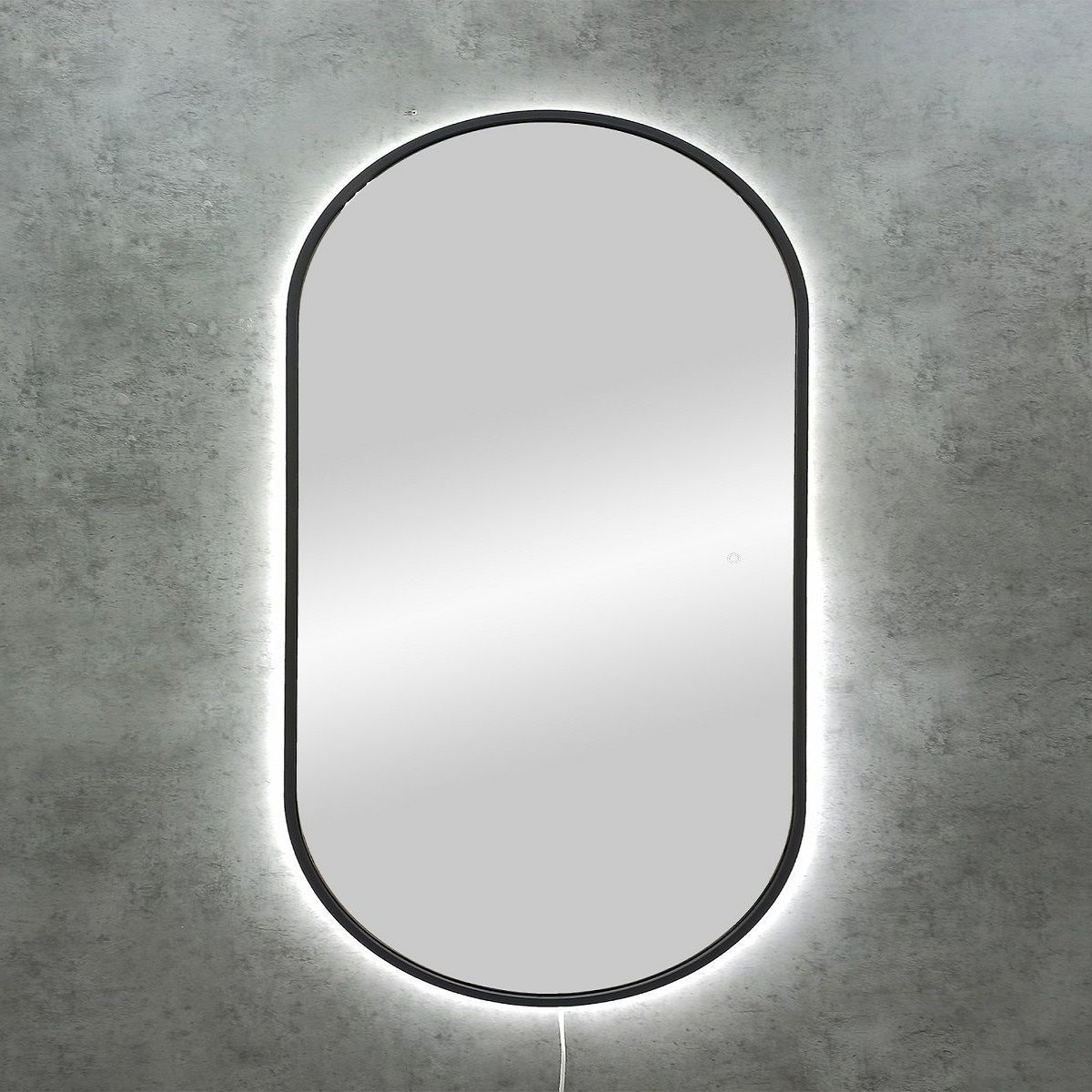 Зеркало Art&Max Bari 120, с подсветкой, графит AM-Bar-700-1200-DS-F - 2