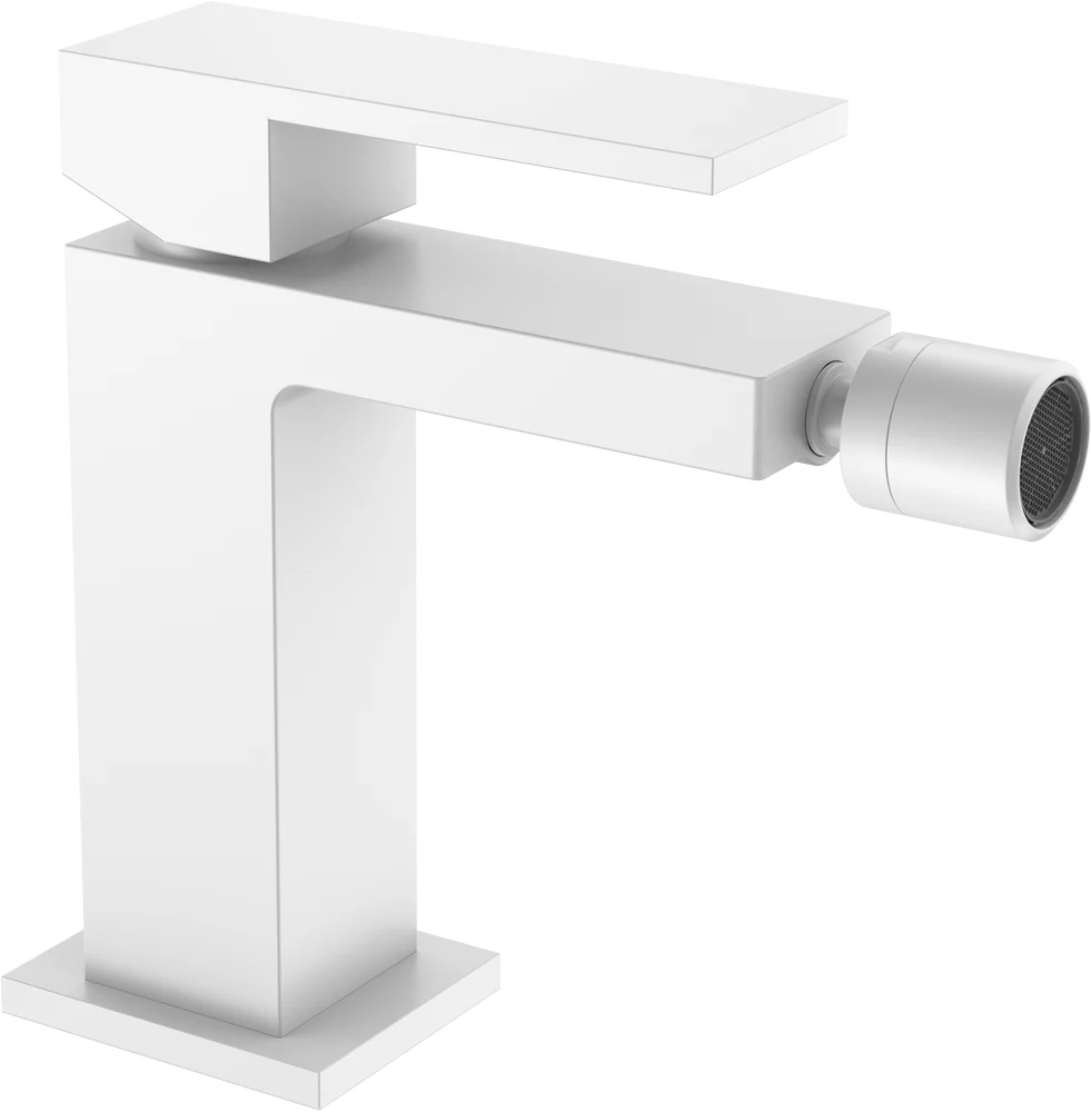 Смеситель для биде Boheme Qubic белый матовый 476-MW - 0