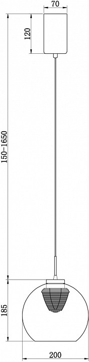 Подвесной светильник Freya Fume FR5399PL-L4BS2 - 2