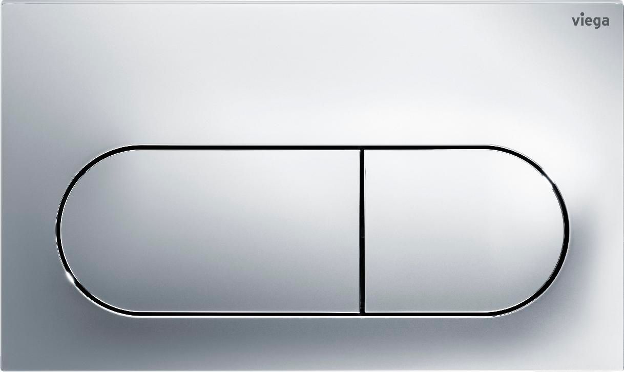 773748 Prevista Панель смыва для унитазов Visign for Life 6, пластик, хром, модель 8602.1 - 1