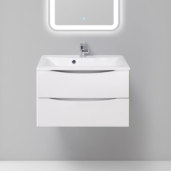 Тумба с раковиной BelBagno Marino 75 bianco opaco - 0