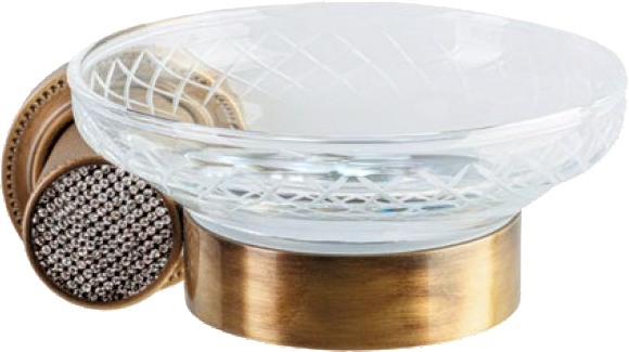 Мыльница Boheme Royal Cristal Bronze подвесная 10923-BR - 0