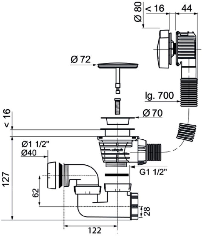 Акриловая ванна Jacob Delafon Bain-Douche Neo 160 L E6D000L-00 - 5
