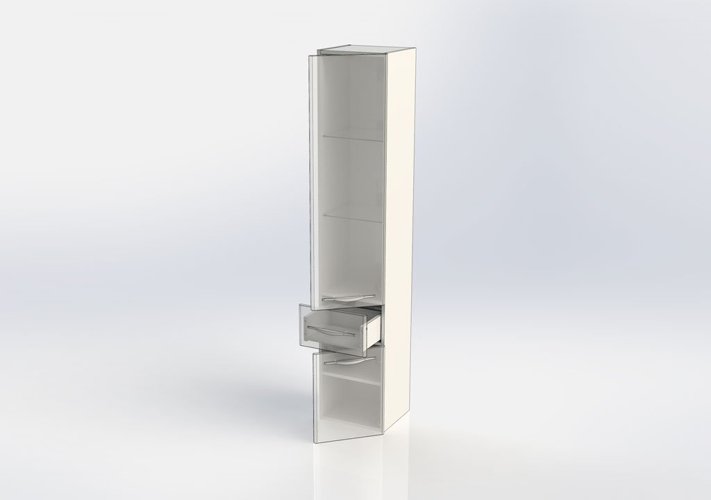 Шкаф-пенал Aquanet Ирвин 35 R 203983 - 3