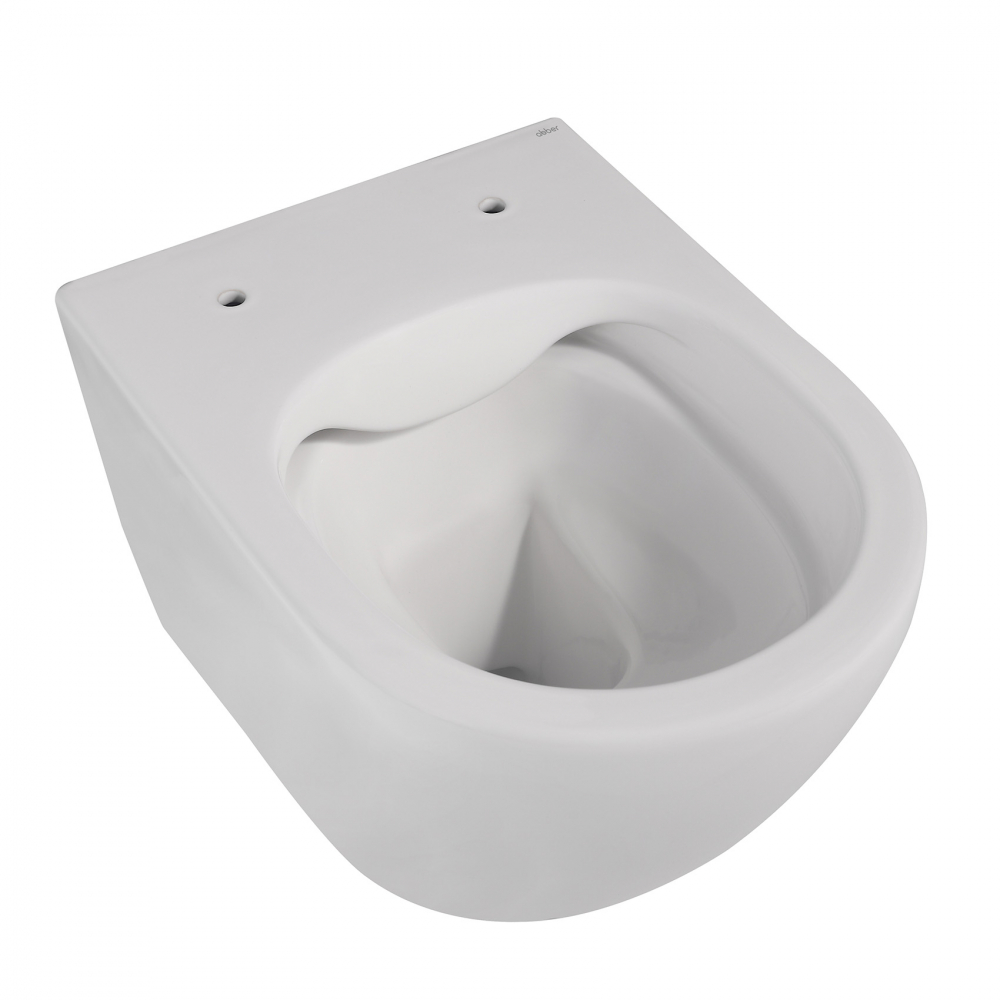 Унитаз ABBER Bequem AC1100MW подвесной белый матовый, безободковый - 7