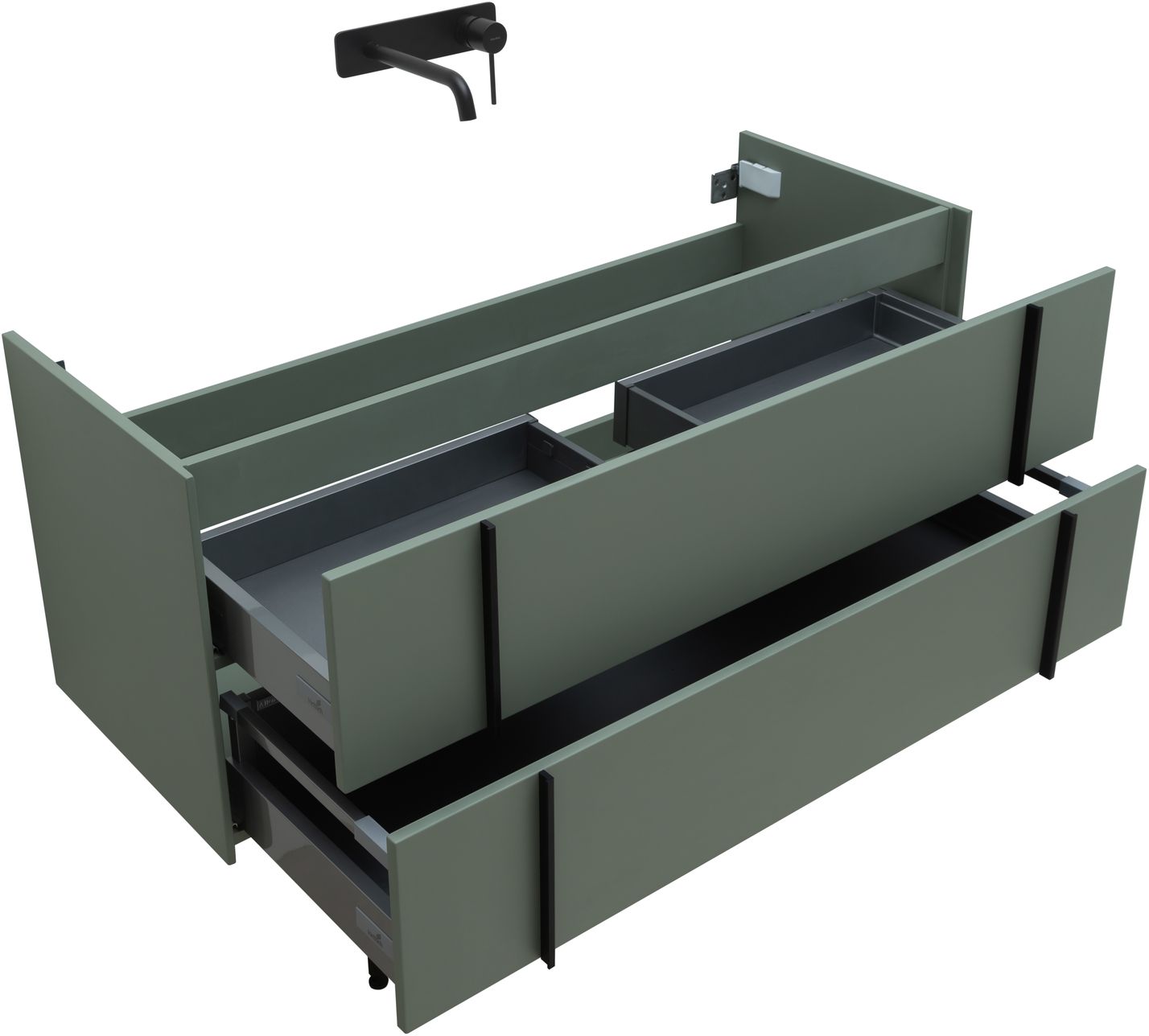 Тумба под раковину Allen Brau Reality 120 серо - зеленый матовый 1.32008.CGM - 9